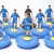 Subbuteo Andrew Table soccer AC Milan 2020-21 3rd kit on Classic Hasbro Bases